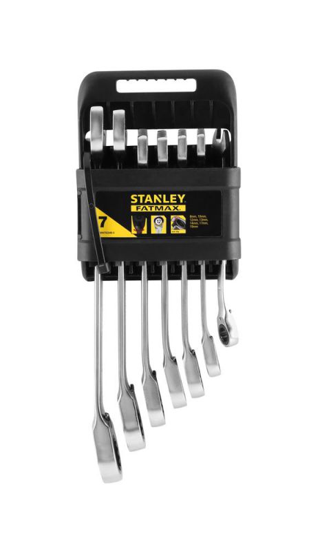 Stanley FATMAX Schraubenschlüssel Set mit Ratsche, 7-teilig - FMMT82848-0
