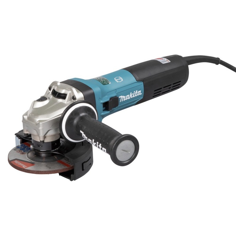 MAKITA Winkelschleifer 125 mm, 1900 W, mit Bremse, Schiebeschalter und Elektronik - GA5091X01