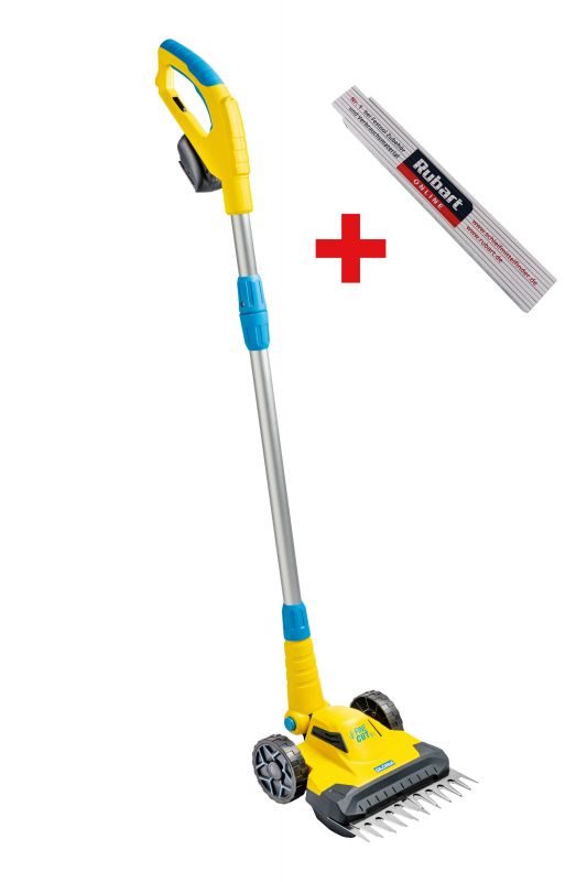 GLORIA Kompaktrasenmäher FineCut 18 inkl. Akku und Ladegerät + Gratis Zollstock