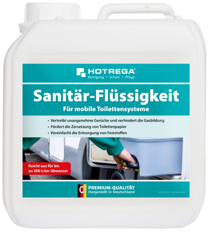 HOTREGA Sanitärflüssigkeit f. mobile Toilettensysteme 2 Liter Kanister (Konzentrat) - H210130-2