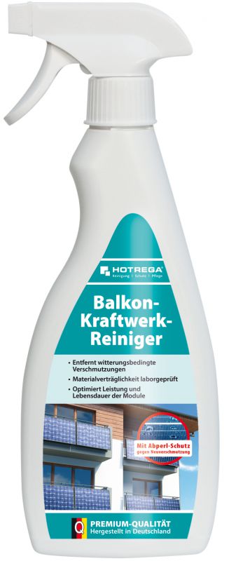 HOTREGA Balkonkraftwerk-Reiniger 500 ml Flachsprühflasche - H220300-05GF