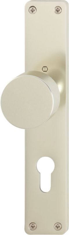 HOPPE Plaque de bouton longue en aluminium pour portes d'entrée d'appartement HG/F2/GEW.F.FDW/PZ-72 - 11539549