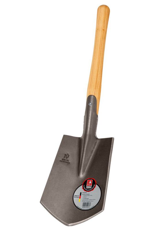 Bêche extérieure IDÉALE, taille. 0, sentblasted, cisaille latérale, manche bouton en frêne 39 cm - 15040090
