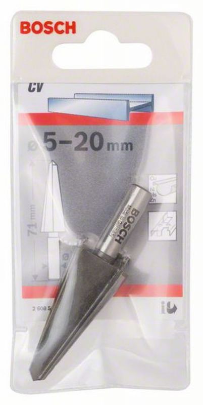 71 mm zylindrisch 8 mm 5-20 mm Bosch Blechschälbohrer Chrom-Vanadium