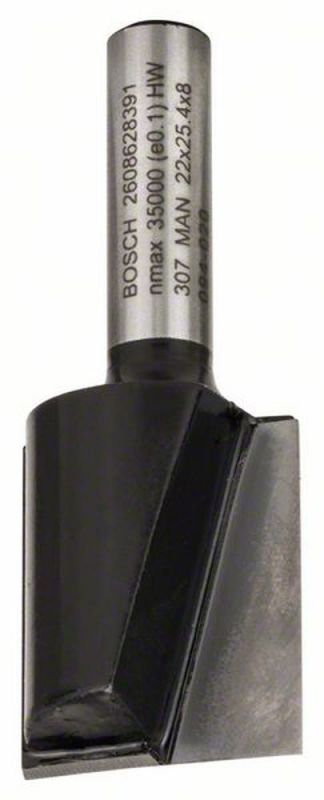 Bosch Nutfräser Standard for Wood, 8 mm, D1 22 mm, L 25 mm, G 56 mm 2608628391