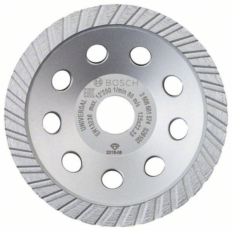 Bosch Diamanttopfscheibe Standard for Universal Turbo 125 x 22,23 x 5 mm
