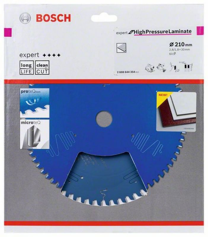 Bosch Kreissägeblatt Expert for High Pressure Laminate, 210 x 30 x 