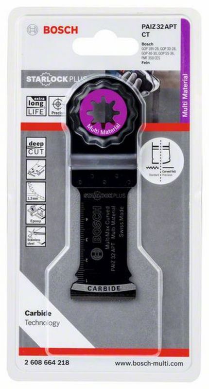 Bosch Professional 2608664218 Präzisionsblatt PAIZ 32 APT 32 x 50 mm Starlock+