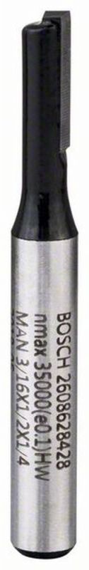 Bosch Nutfräser, 1/4", D1 4,8 mm, L 12,4 mm, G 51 mm 2608628428