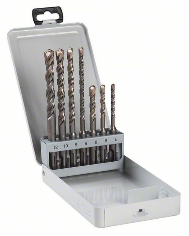 Bosch 7tlg. Hammerbohrer-Set 5; 6; 8; 6; 8; 10; 12 mm 2607018277