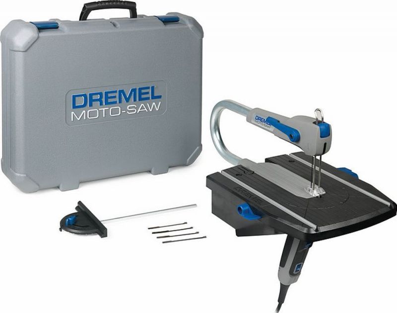 DREMEL Moto-Saw MS20-1/5 2in1 Dekupiersäge mit 1 Vorsatzgerät, 5 Zubehöre F013MS20JA