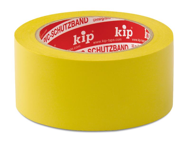 KIP 315 PVC-Schutzband – glatt, gelb  30mm x 33m (60 Rollen) - 315-13