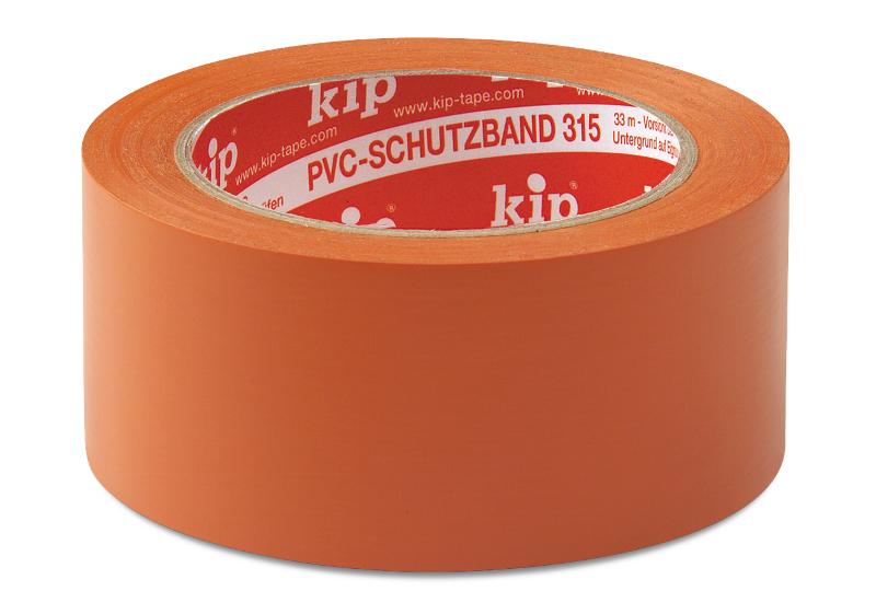 KIP 315 PVC-Schutzband – glatt, orange 30mm x 33m (60 Rollen) - 315-63