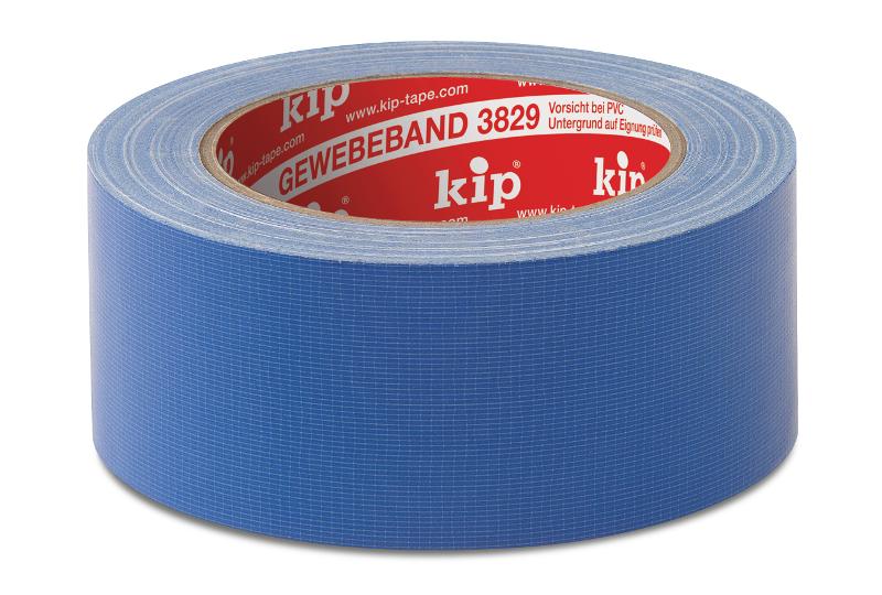 KIP 3829 Gewebeband – blau 38mm x 25m (48 Rollen) - 3829-34