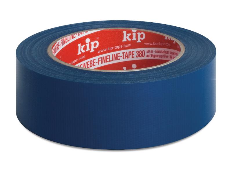 KIP 380 Gewebe-Fineline-Tape, blau 38mm x 50m (36 Rollen) - 380-38
