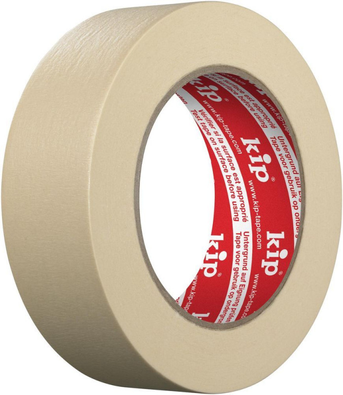 KIP 245 MASKING-TEC® – natur Feinkrepp Lösemittelfrei 30mm x 50m (24 Rollen) - 245-30