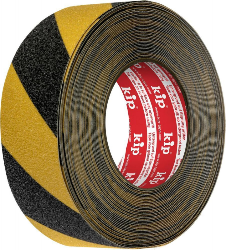 KIP 247 Anti-Rutschband - gelb/schwarz 50mm x 15m (8 Rollen) - 247-01