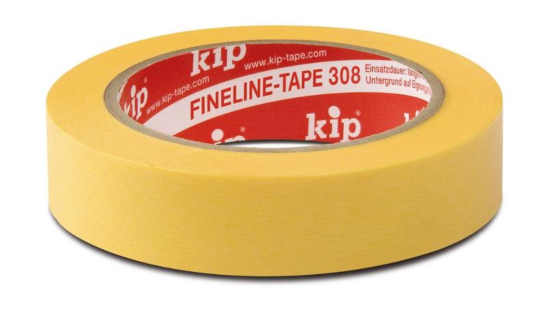 KIP 308 Fineline-Ecken WASHI-TEC® - gelb, 60 FineLine-Ecken pro Rolle  (24 Rollen) - 308-99