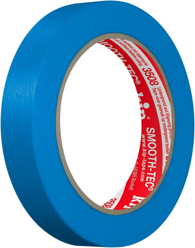 KIP 3508 SMOOTH-TEC® - blau Glattkrepp 18mm x 50m (48 Rollen) - 3508-17