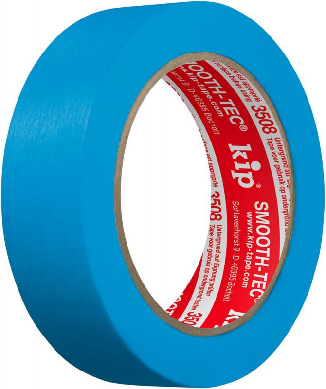 KIP 3508 SMOOTH-TEC® - blau Glattkrepp 30mm x 50m (32 Rollen) - 3508-29