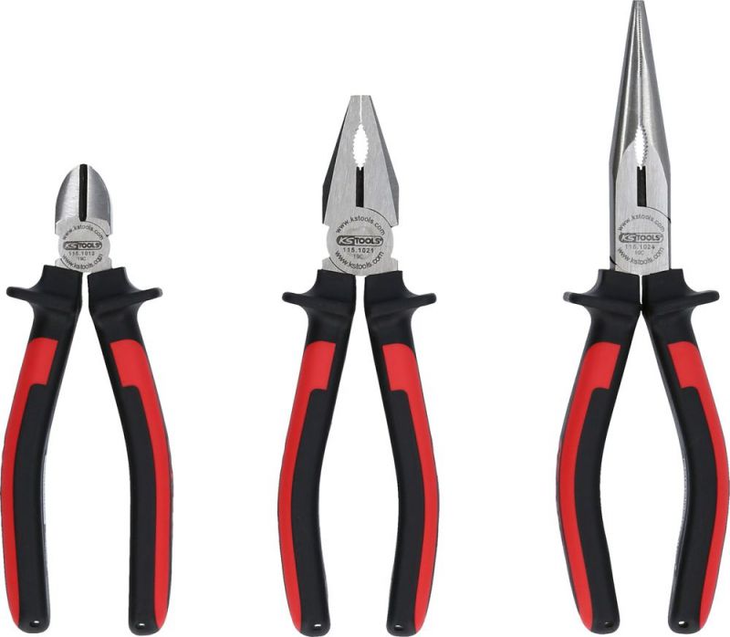 KS TOOLS ERGOTORQUE Jeu de pinces, 3 pcs - 115.1010