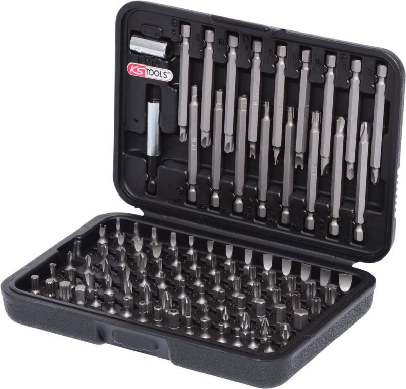 KS Tools 1/4" Bit-Satz, 99-tlg mit langen Bits - 911.2027