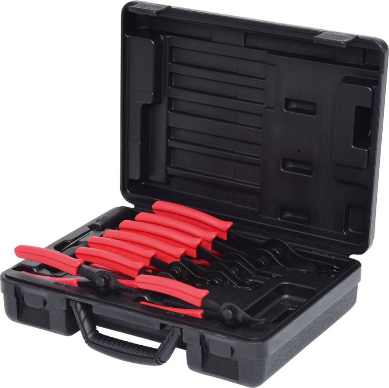 KS TOOLS Coffret de pinces à circlips intérieur et extérieur, 10 pcs - 500.1320