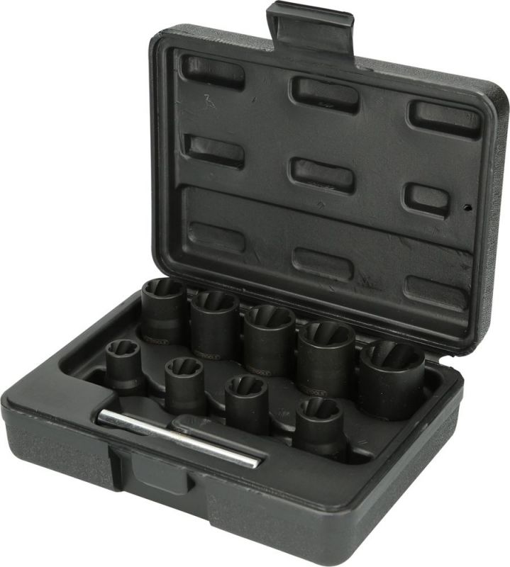 KS TOOLS 3/8" Jeu de douilles spirales à chocs, 10 pcs - 913.3855