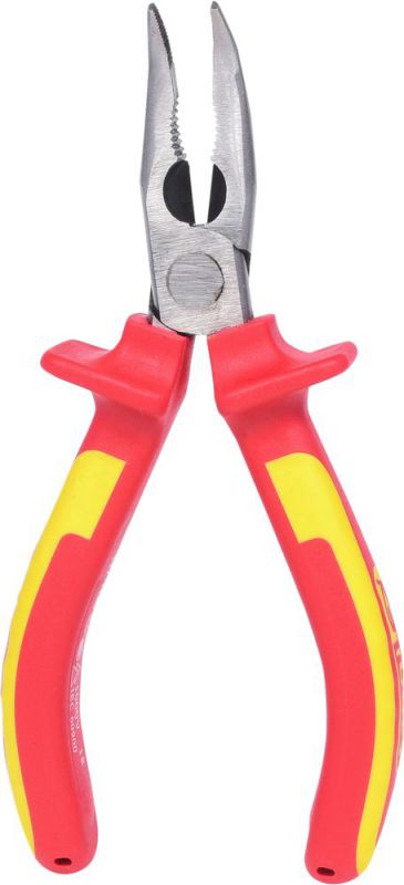 KS Tools ERGOTORQUE VDE Flachrundzange, gebogen, 165mm - 117.1120