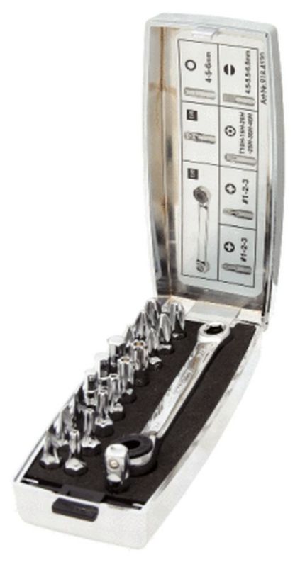 KS TOOLS 1/4" Coffret d'embouts CHROMEplus, 20 pcs - 918.4520