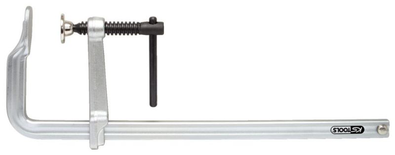 KS Tools Ganzstahl-Schraubzwinge mit Knebel, 120x250mm - 145.0311