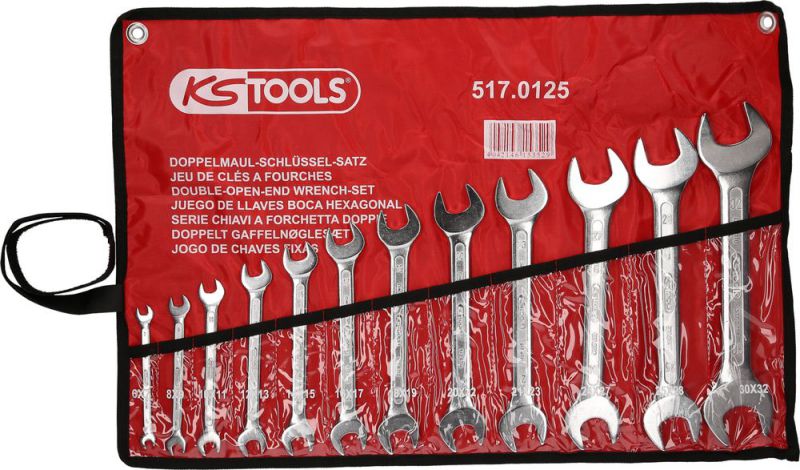 KS Tools Doppel-Maulschlüssel-Satz, 12-tlg, 6x7-30x32mm - 517.0125
