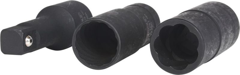 KS TOOLS 1/2" Jeu de douilles double à chocs, 3pcs,17-19mm - 913.1280