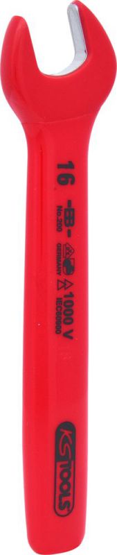 KS TOOLS Clé plate avec revêtement isolant, 16 mm - 117.1516