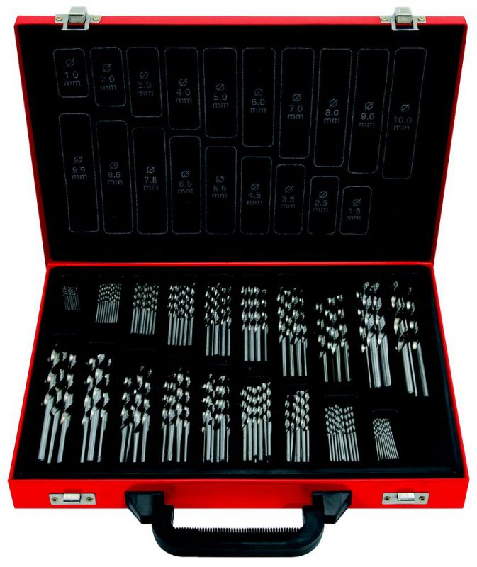 KS Tools HSS-G Co 5 Spiralbohrer-Satz, 170-tlg, 1-10mm - 330.3640