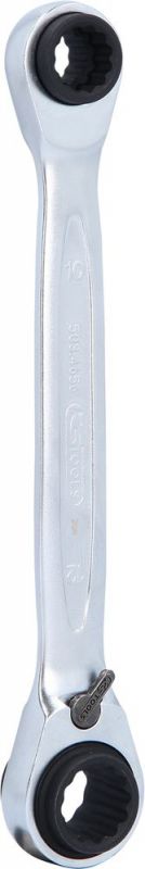 KS Tools 4 in 1 GEARplus umschaltbar Doppel-Ratschenringschlüssel, 8x10x12x13mm - 503.4656