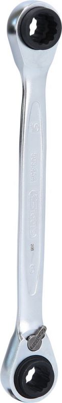 KS Tools 4 in 1 GEARplus® Doppel-Ratschenringschlüssel, umschaltbar, 8x9x10x11mm - 503.4541