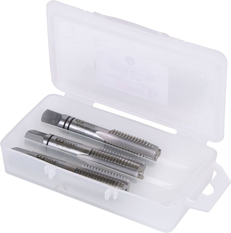 KS Tools HSS Handgewindebohrer-Satz M, M16x2, 3-tlg - 331.0160