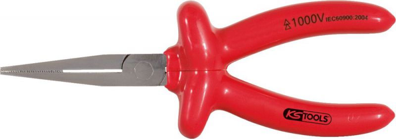 KS Tools 1000V Flachzange, lange Backen, 160mm - 117.1289