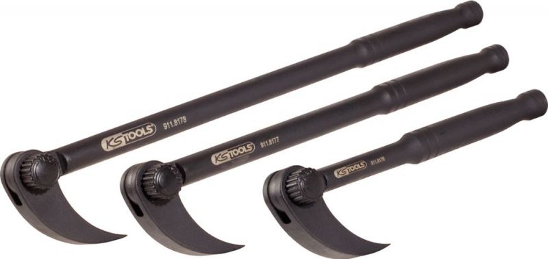 KS Tools Gelenk-Rollkopf-Hebeleisen-Satz, 3-tlg - 911.8175