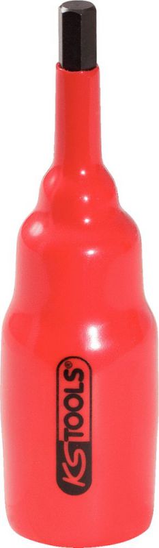 KS Tools 1/2" Bit-Stecknuss mit Schutzisolierung für Innensechskant-Schrauben, 6mm, 95mm lang - 117.1153