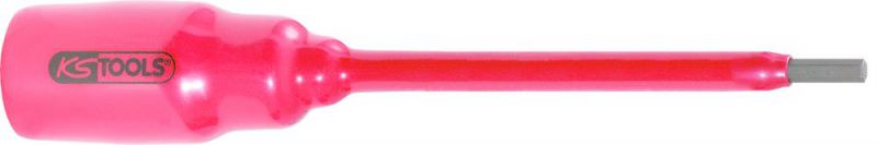 KS Tools 1/2" Bit-Stecknuss mit Schutzisolierung für Innensechskant-Schrauben, 10mm,267mm lang - 117.1176