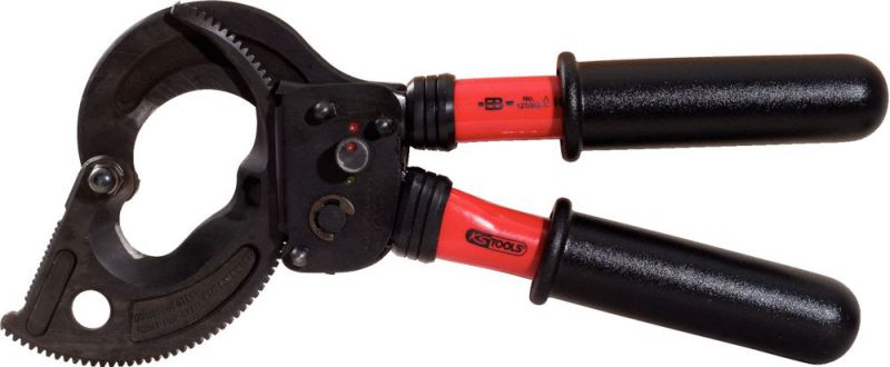 KS TOOLS Cisailles à cliquets avec revêtement isolant, 530 mm - 117.1249