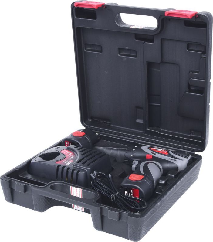 KS TOOLS 1/4'' Visseuse sur batterie, 24Nm, 400 Tr/min 10,8V, avec 2 batteries et chargeur - 515.3531