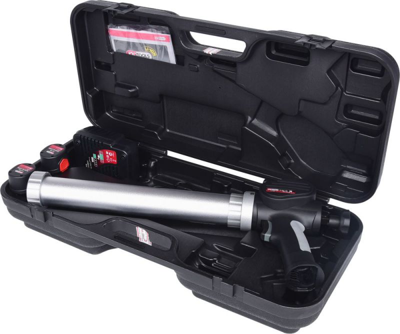 KS TOOLS Pistolet à cartouche sur batterie 600 ml avec 2 batteries et chargeur - 515.3581