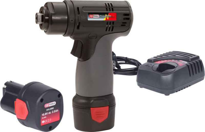 KS TOOLS Meuleuse sur batterie, 3.200 Tr/min 10,8V, avec 2 batteries et chargeur - 515.3558