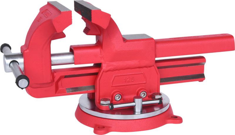 KS TOOLS Étau à mors parallèles avec plateau tournant, 120 mm - 914.0030