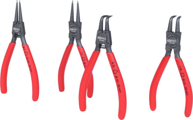 KS TOOLS Jeu de pinces de sécurité, 10-25 mm, 4 pcs - 119.2050
