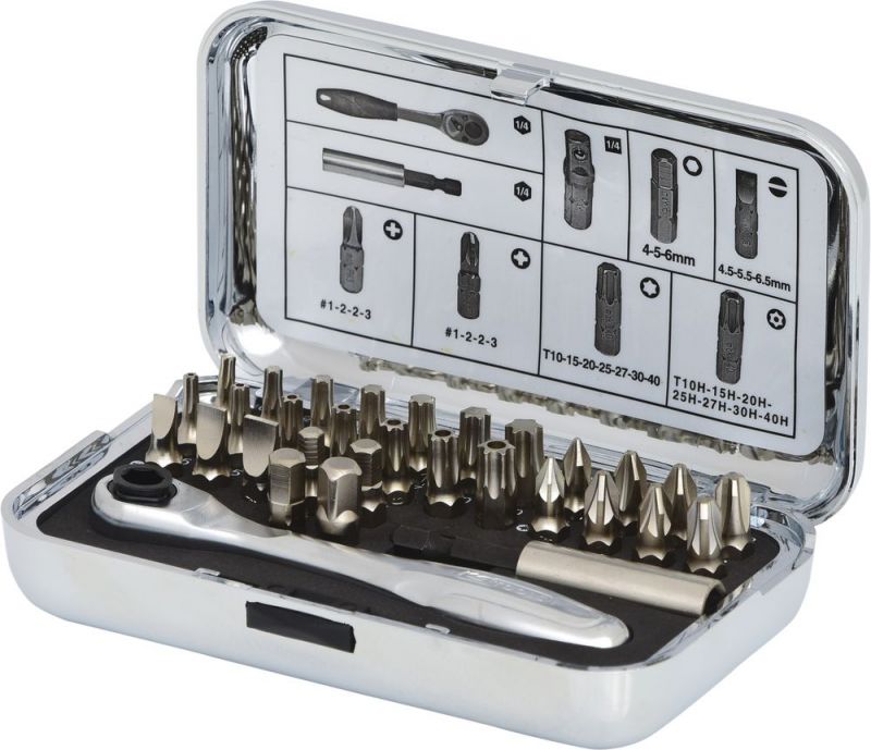KS TOOLS 1/4" Coffret d'embouts CHROMEplus, 31 pcs - 918.4600
