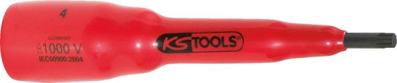KS Tools 3/8" Bit-Stecknuss mit Schutzisolierung für Vielzahn(XZN®)-Schrauben, M12 - 117.3895